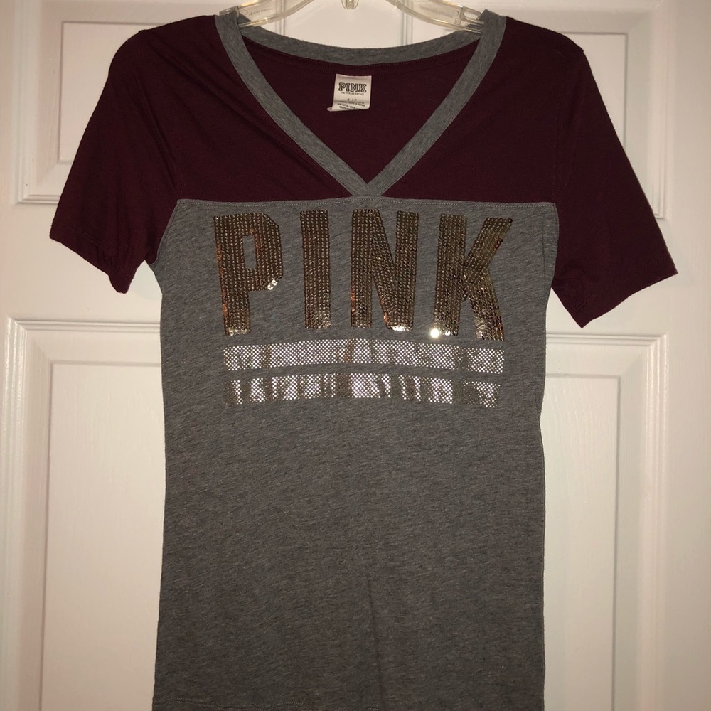 PINK V neck shirt